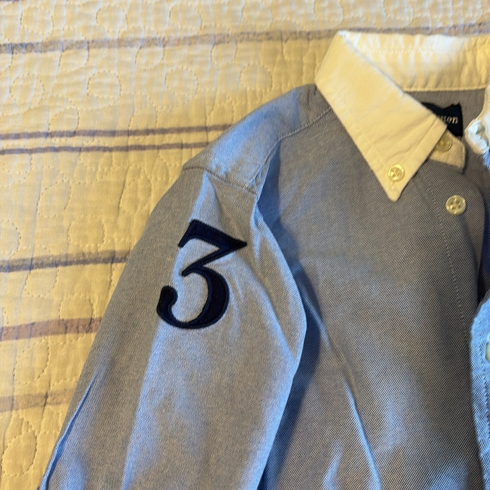 Ralph Lauren 18M Boys Button Up Shirt with Emblem on Chest - Picture 6 of 11